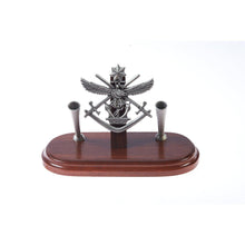 Load image into Gallery viewer, Tri Service Double Desk Set &amp; Pen Holder-Buckingham Pewter
