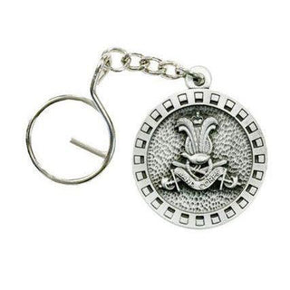 Australian Army Band Corps keyring featuring a detailed metal emblem and chain attachment