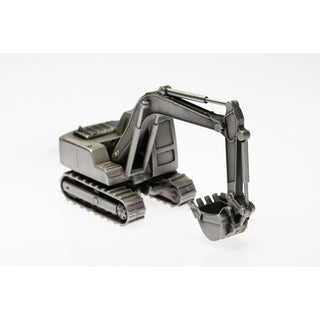 Buckingham Pewter Excavator Figurine with Detailed Design and Realistic Features